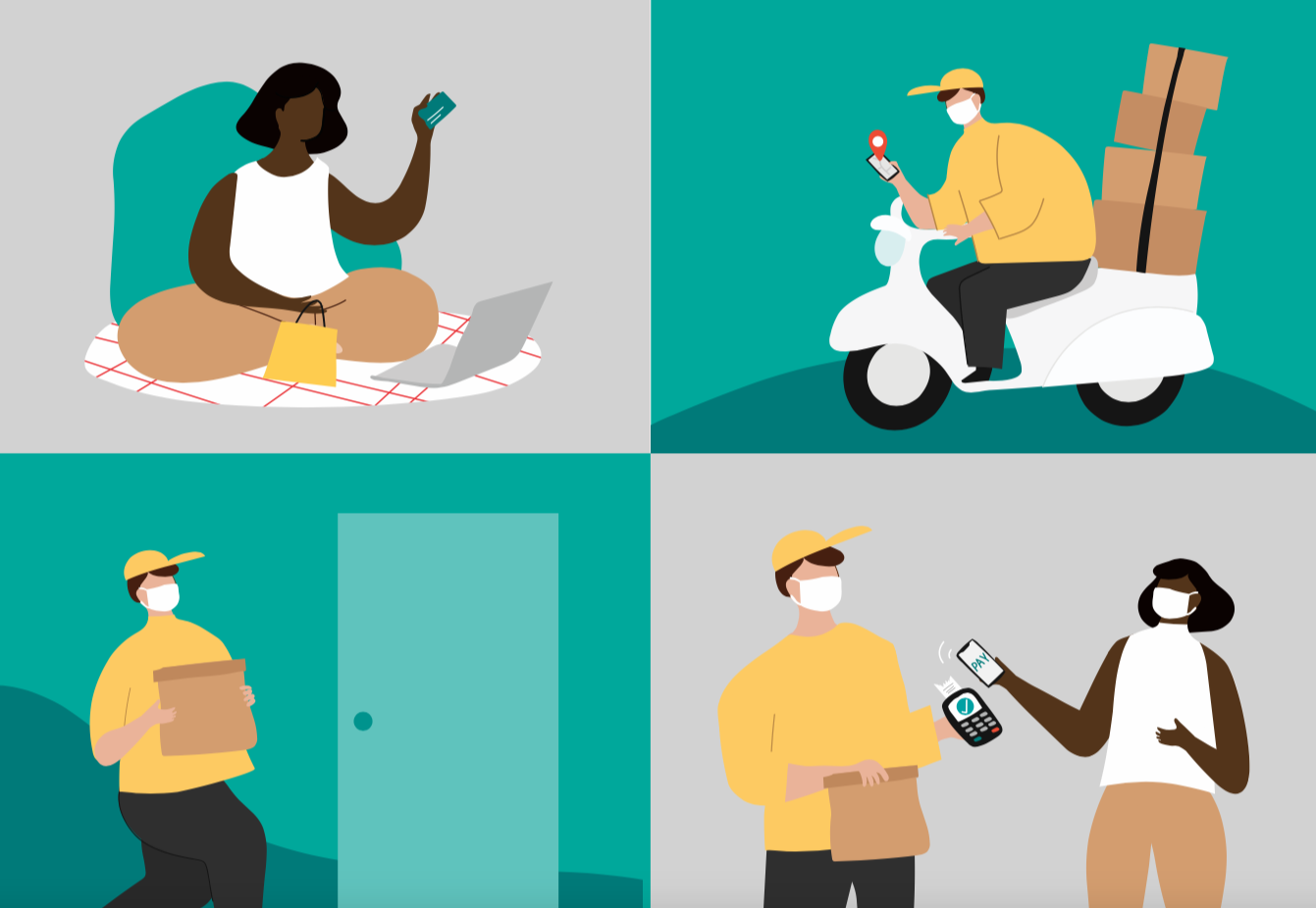 Food delivery (photo for online)